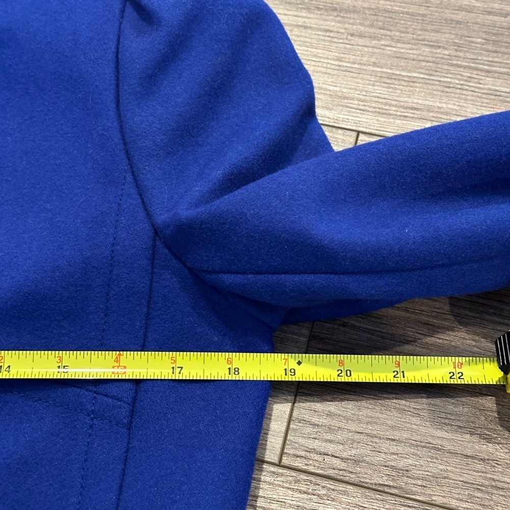 NWOT Banana Republic Cobalt Blue Wool Structured Walking City Coat Size Small - Picture 10 of 12